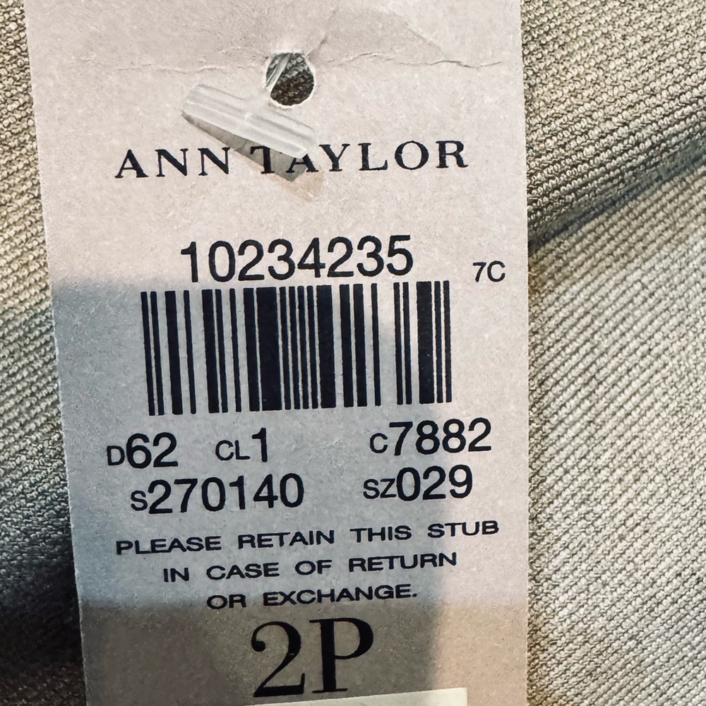Brand new with tags Ann Taylor wool blend pleated khaki twill pants - Picture 13 of 17